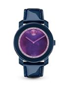 Movado Bold Navy Watch With Purple Watercolor Sunray Dial, 42mm - Bloomingdale's Exclusive