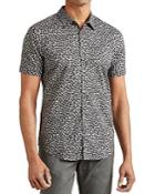 John Varvatos Star Usa Floral Slim Fit Button-down Shirt