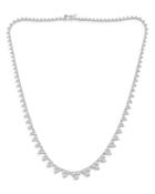 Bloomingdale's Trio Diamond Tennis Necklace In 14k White Gold, 10.0 Ct. T.w. - 100% Exclusive