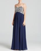 Decode 1.8 Gown - Strapless Embellished Bodice & Chiffon Skirt