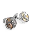 Tateossian Round Rotating Gear Cufflinks