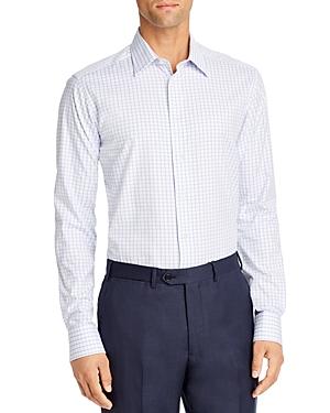 Emporio Armani Checkered Regular Fit Dress Shirt