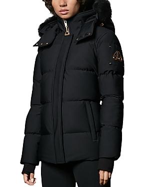 Moose Knuckles Shadow Hooded Fur Trim Jacket