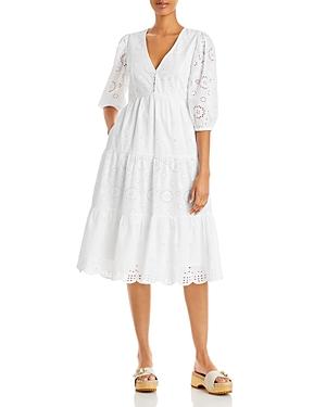 French Connection Abana Biton Broiderie Dress