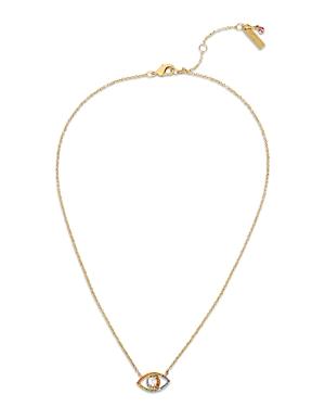 Kurt Geiger London Evil Eye Crystal Pendant Necklace, 16-18
