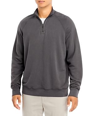 Atm Anthony Thomas Melillo Cotton French Terry Regular Fit Quarter Zip Mock Collar Sweatshirt