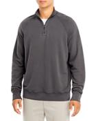 Atm Anthony Thomas Melillo Cotton French Terry Regular Fit Quarter Zip Mock Collar Sweatshirt
