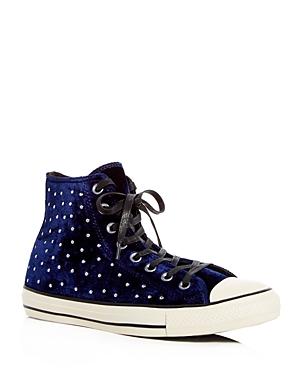 Converse Women's Chuck Taylor Embellished Velvet High Top Sneakers