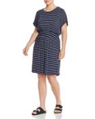 B Collection By Bobeau Curvy Celeste Short-sleeve Striped Dress