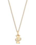 Bloomingdale's Diamond Dog Bone Pendant Necklace In 14k Yellow Gold, 0.10 Ct. T.w. - 100% Exclusive