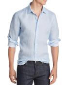 The Men's Store At Bloomingdale's Geometric-print Linen Classic Fit Shirt - 100% Exclusive