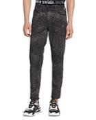 Versace Jeans Couture Bull Bleach Sprayed Straight Fit Jeans In Nero