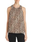 Vince Camuto Sleeveless Leopard-print Top