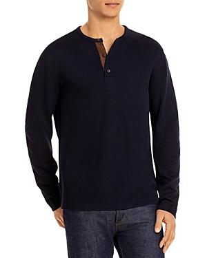 Vince Cotton Blend Slim Fit Henley