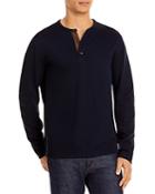 Vince Cotton Blend Slim Fit Henley