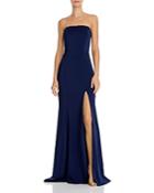 Faviana Couture Faille Satin Strapless Gown