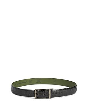 Ted Baker Men's Calgary Croc Embossed Leather Belt