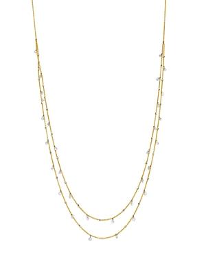 Aerodiamonds 18k Yellow Gold Amanda Double Layer Diamond Necklace, 18