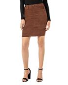 Liverpool Los Angeles Faux-suede Pencil Skirt