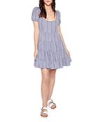 Likely Chloe Gingham Tiered Mini Dress