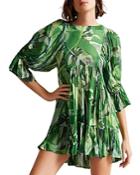 Ted Baker Lillon Leaf Print Swim Cover-up