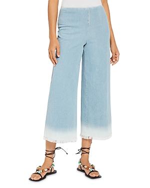 Lysse Summer Cropped Palazzo Jeans In Beached Out Blue
