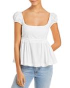 Rebecca Taylor Puff Sleeve Top