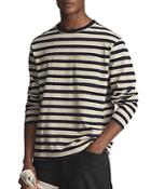 Reiss Perry Striped Long Sleeve Tee