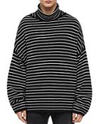 Allsaints Marty Striped Funnel-neck Sweater