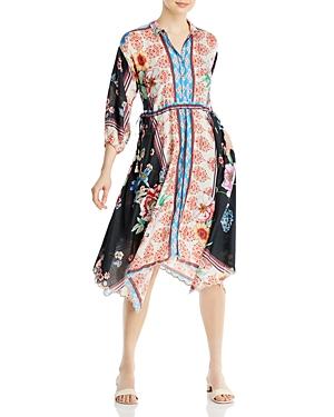 Johnny Was Geana Patsy Silk Shirt Dresss