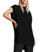 Allsaints Osk Side Zippered Sleeveless Sweater