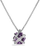 David Yurman Petite Cable Wrap Necklace With Amethyst And Diamonds