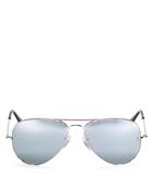 Ray-ban Classic Mirrored Aviator Sunglasses, 58mm