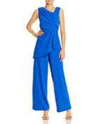 Adrianna Papell Asymmetrical Draped Jumpsuit