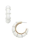 Baublebar Orion Bead & Thread Wrapped C Hoop Earrings