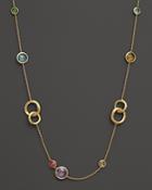 Marco Bicego 18k Yellow Gold Jaipur Necklace With Mixed Semi-precious Gemstones