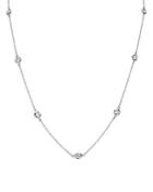 Bloomingdale's Diamond Bezel Statement Necklace In 14k White Gold, 1.50 Ct. T.w, 18 - 100% Exclusive