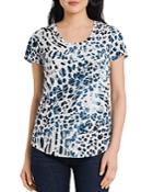 Vince Camuto Animal Mix Print Top