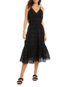Karen Kane Cotton Tiered Midi Dress