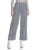 Mother Greaser Cinch Striped Wide-leg Pants