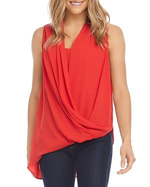 Karen Kane Asymmetric Drape Top
