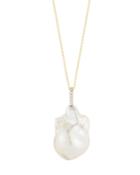 Mateo 14k Yellow Gold One-of-a-kind Baroque Pearl Necklace, 18