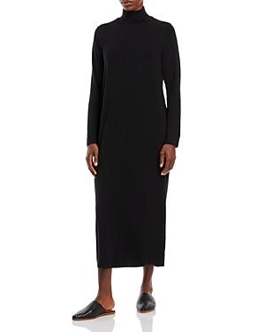 Eileen Fisher Scrunch Neck Midi Dress