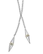 Lagos 18k Gold And Sterling Silver Pyramid Capped Wrap Necklace, 42