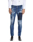 Dsquared2 Patched Slim Fit Jeans