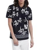 The Kooples Floral Pique Polo