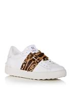 Valentino Garavani Women's Rockstud Tiger Print Calf Hair Low Top Sneakers