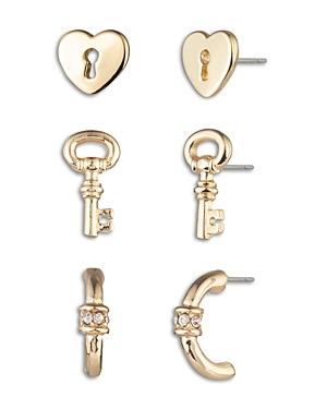 Lauren Ralph Lauren Lock Trio Stud Earrings, Set Of 3