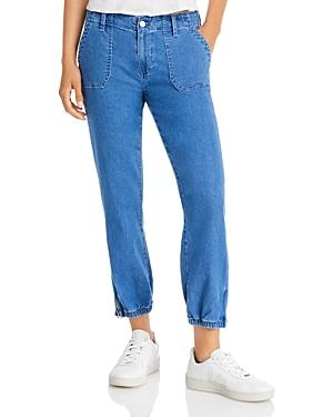 Paige Mayslie Jogger Jeans In Moonflower