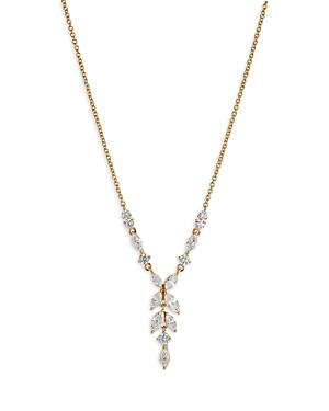 Nadri Wren Mixed Cubic Zirconia Lariat Necklace In 18k Gold Plated, 16-18